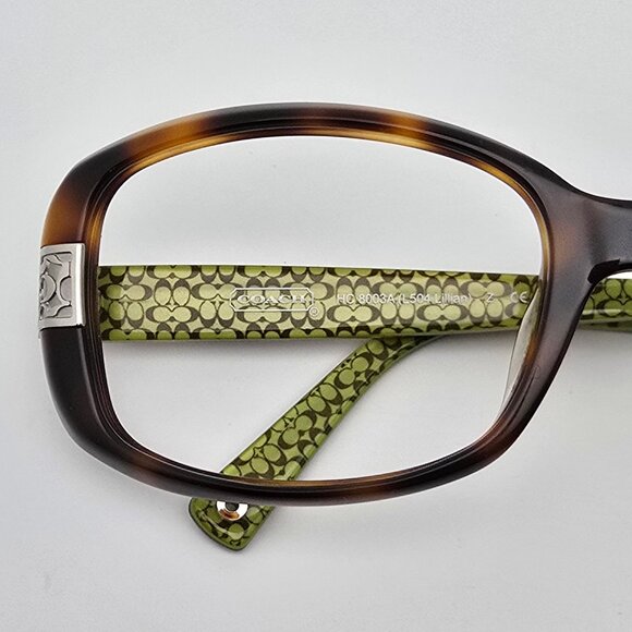 Coach HC8003A L504 Lillian 5031/13 Tortoise Sunglasses Frame w/ Case 59-18-135 - Picture 14 of 16